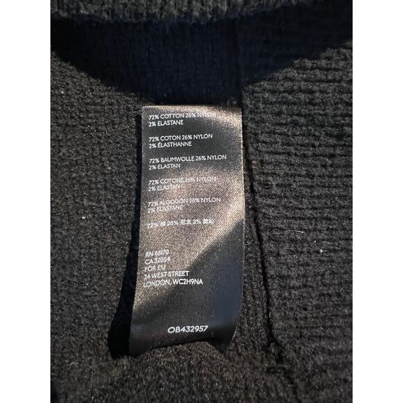 Free People Sweater Ottoman Slouchy Pullover Oversized Chunky Black Minimalist - Picture 8 of 8